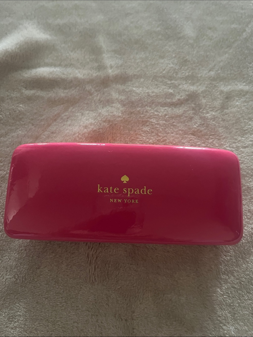 Kate Spade Orange and Pink Hard Shell Eyeglass Case